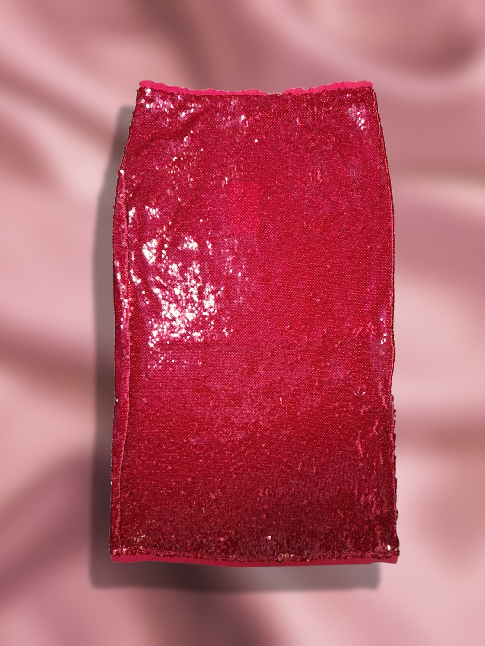 Lucy Paris Hot Pink Sequin Pencil Skirt